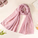 Moire Effect Fashion Scarf For Women Lilac