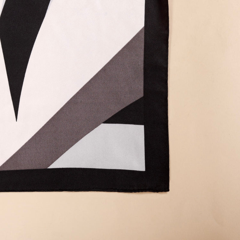 Wavy Colour Block Silky Fashion Scarf For Women