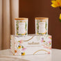 Plumeria Scented Candle Jar With Lid Set Of 2