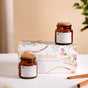 Pumpkin Spice Scented Glass Jar Candle Brown Set Of 2