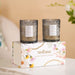 Musk Scented Soy Wax Votive Candle Jar Set Of 2