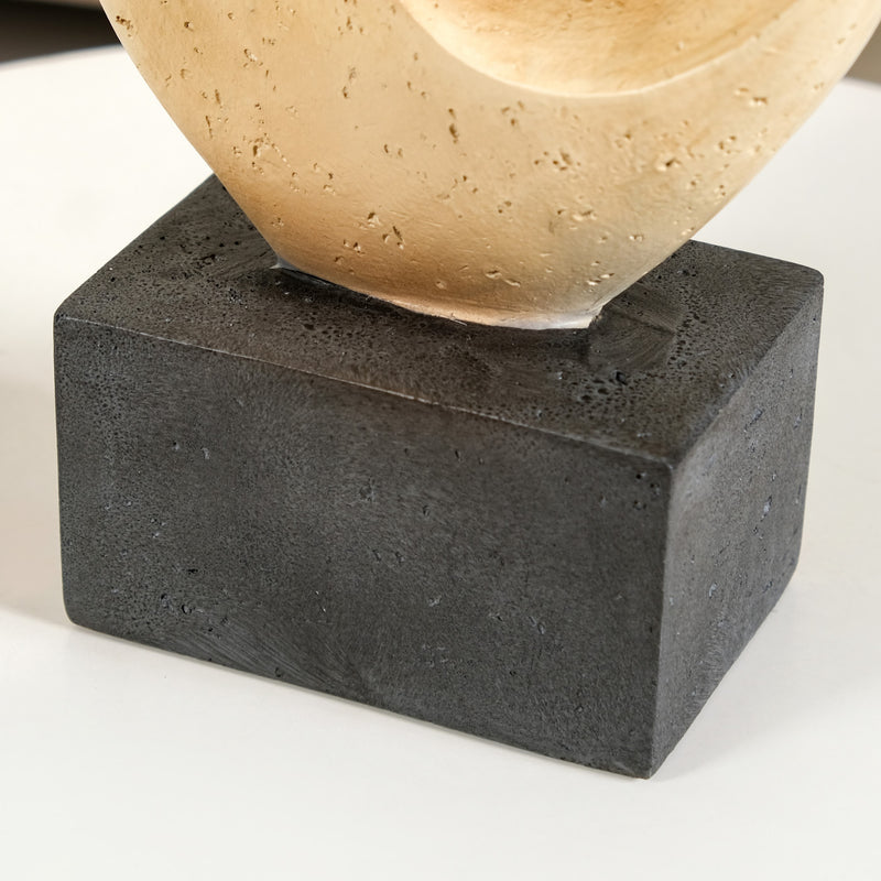 Sculptural Tabletop Ornament Modern White