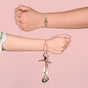 Seashell Lumba Rakhi Duo Gift Set For Couples