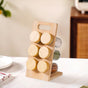 Set Of 6 Airtight Seasoning Jars With Wooden Stand 100ml