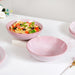 Pallor Ceramic Large Serving Bowl Set Of 2 Pink 1000ml