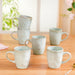 Set Of 6 Sera Light Green Ceramic Coffee Mug 250ml