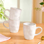 Set Of 6 Sera Ceramic Coffee Mug Off White 250ml