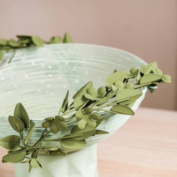 Garden Floral Pedestal Decorative Bowl