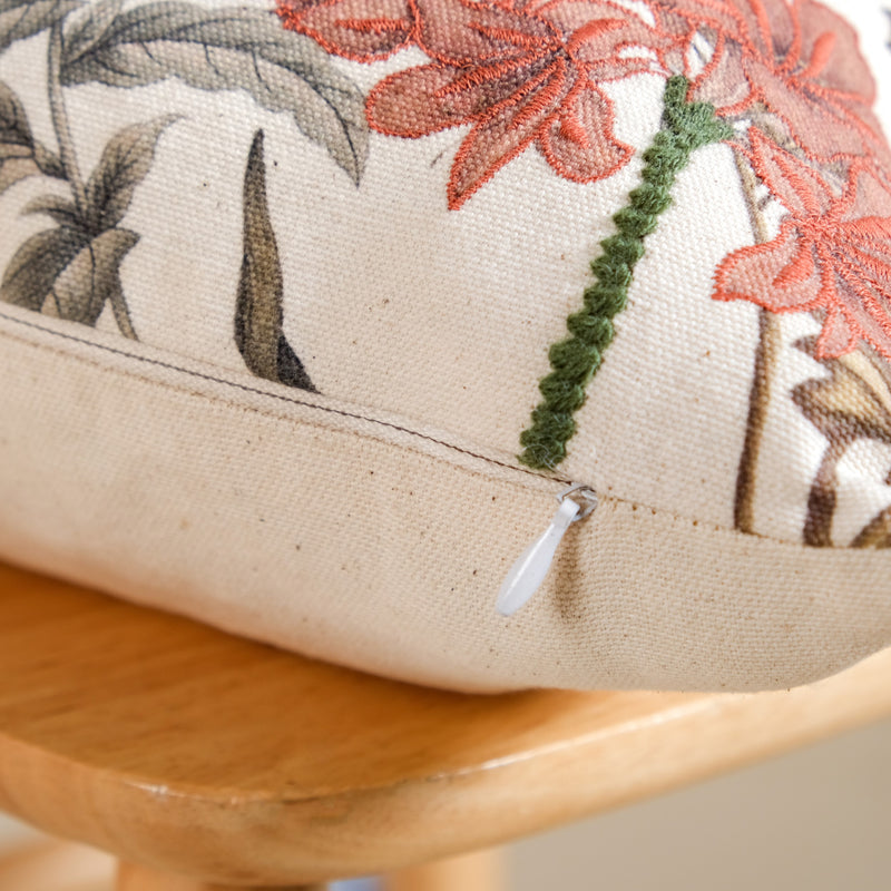 Serene Songbird Cotton Slub Cushion Cover