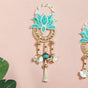 Serenity Bloom Wall Hanging Set Of 2 In Mint