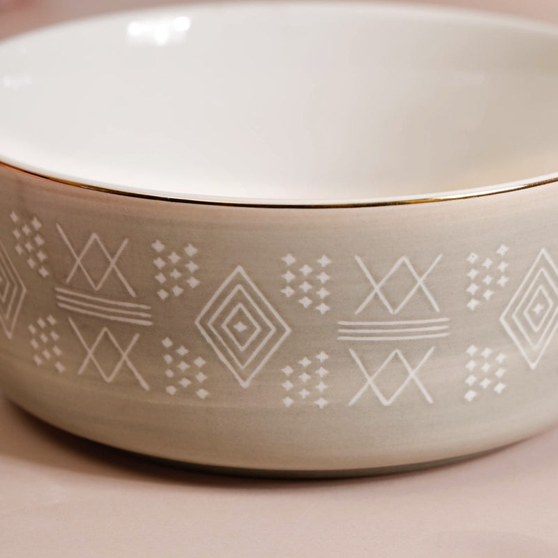 Set Of 2 Azo Serving Bowls Grey 1140ml - Serving bowls, ceramic serving bowls, serving bowls set, snack bowls, ceramic bowls, large bowls