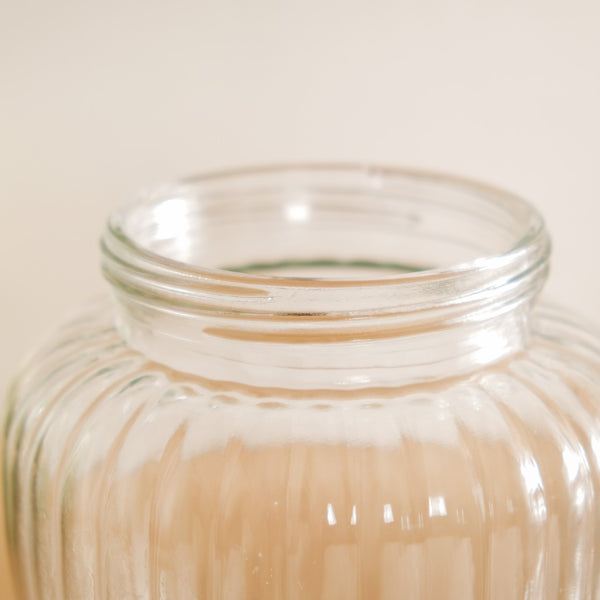 Set of 2 Glass Jars With Wooden Lid 1600ml