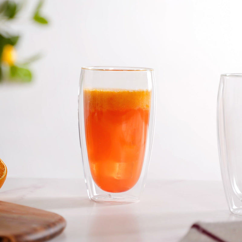 Set Of 2 Insulated Double Wall Cocktail Glasses 400ml