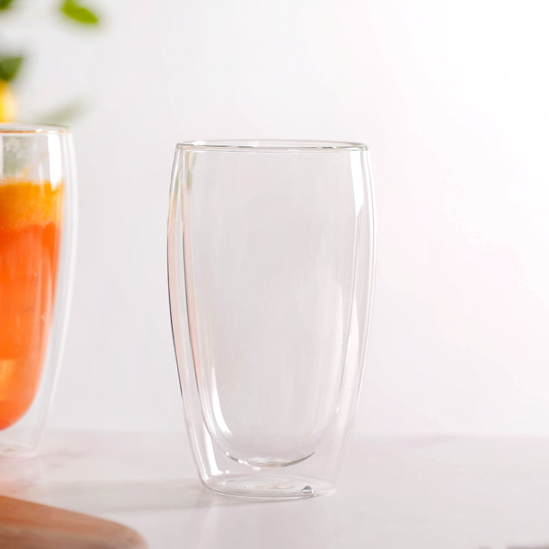 Set Of 2 Insulated Double Wall Cocktail Glasses 400ml