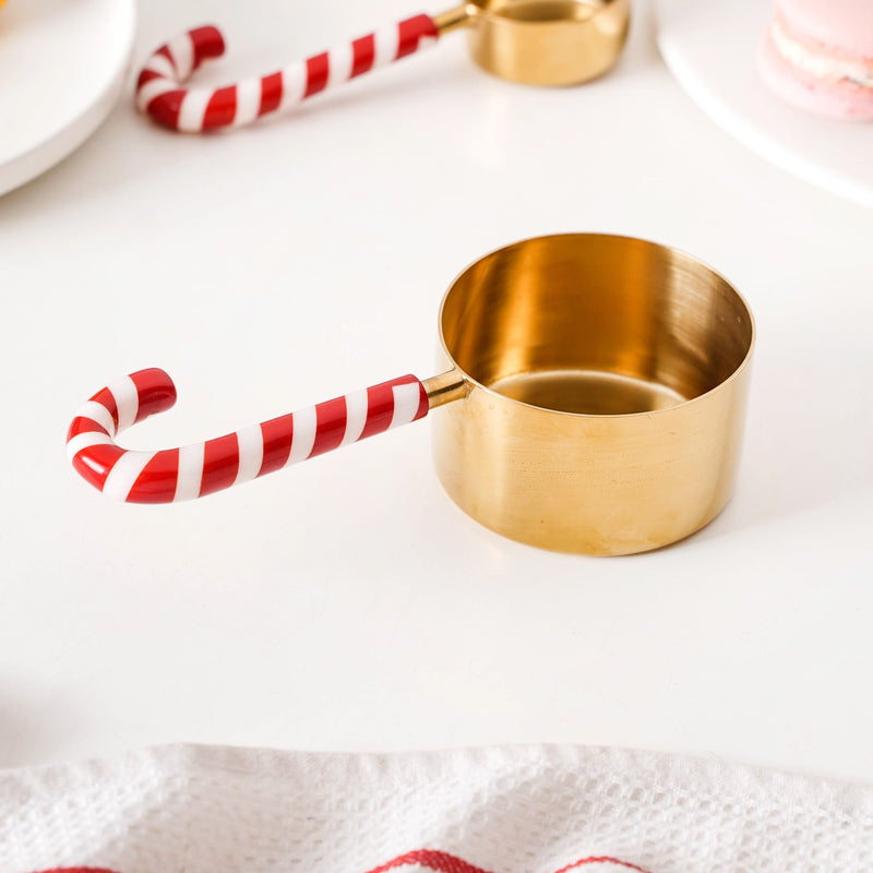Set Of 4 Candy Stick Measuring Cups Gold