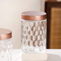 Set Of 4 Honeycomb Design Airtight Jar 1500ml