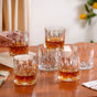 Set Of 6 Textured Luxe Whiskey Glass 350ml