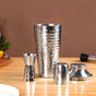 Sleek Modern Cocktail Shaker And Peg Measurer Set