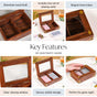 Sheesham Card Display Box With Deck