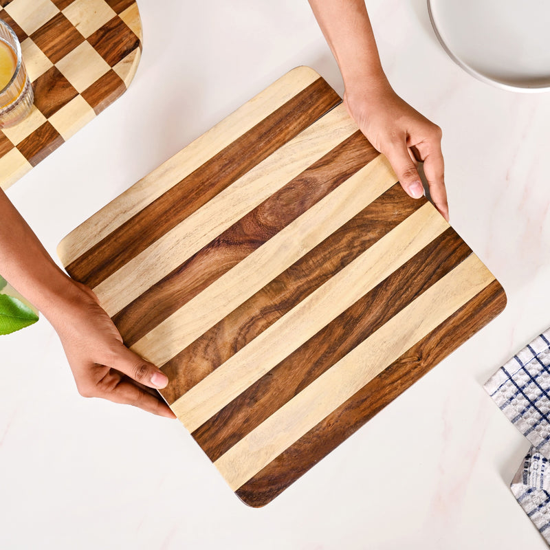 Sheesham Square Wooden Platter