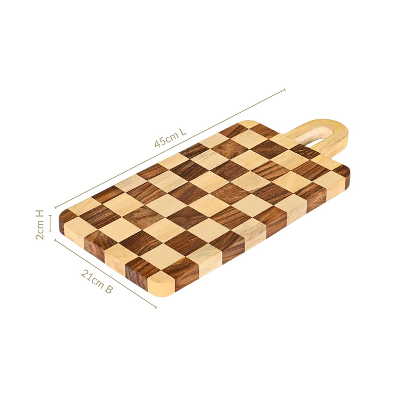 Sheesham Wood Platter With Handle