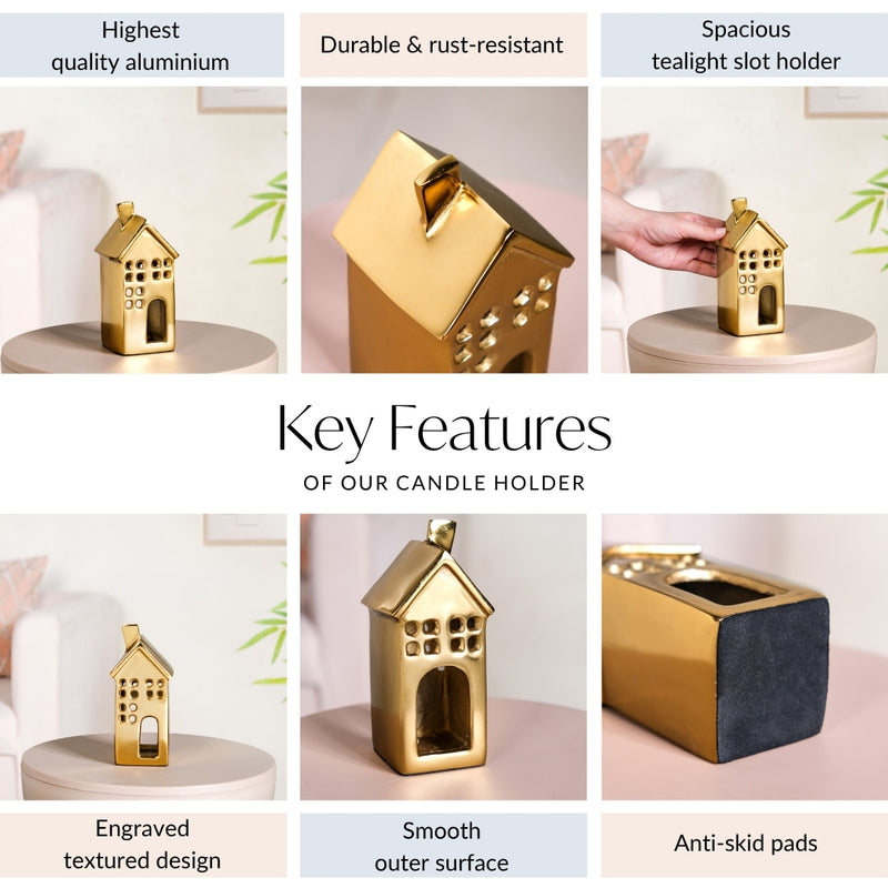 Shimmerhaus Gold Candle Holder