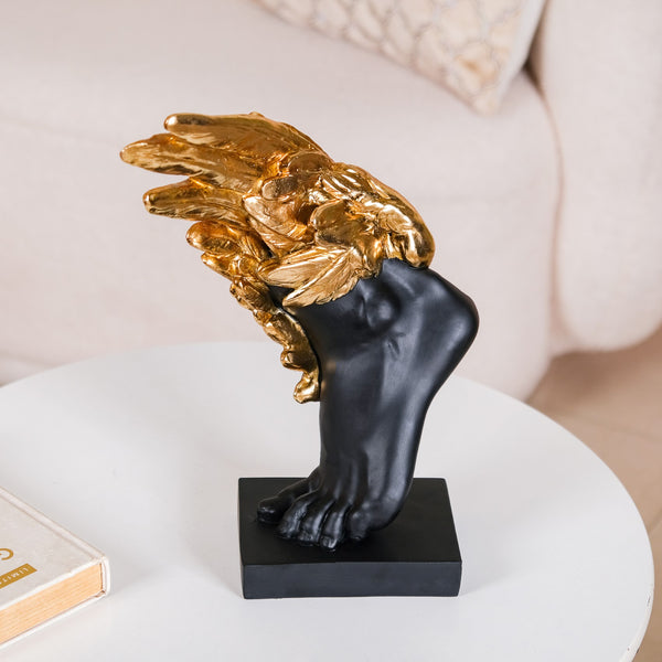 Hermes Foot Sculpture For Home Decor Black