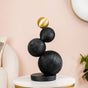 Molecular Geometric Sculpture Black And Gold