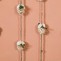 Set Of 6 Shola Flower Wall Hanging White