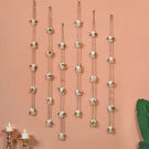 Set Of 6 Shola Flower Wall Hanging White Eco-Friendly Handmade