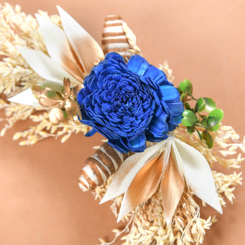 Braided Mini Artificial Shola Flower Wreath Set Of 4