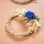 Braided Mini Artificial Shola Flower Wreath Set Of 4