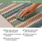 Shore Stripe Tassel Washable Floor Runner 130x50cm