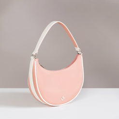 Peachy Glam Half Moon Bag