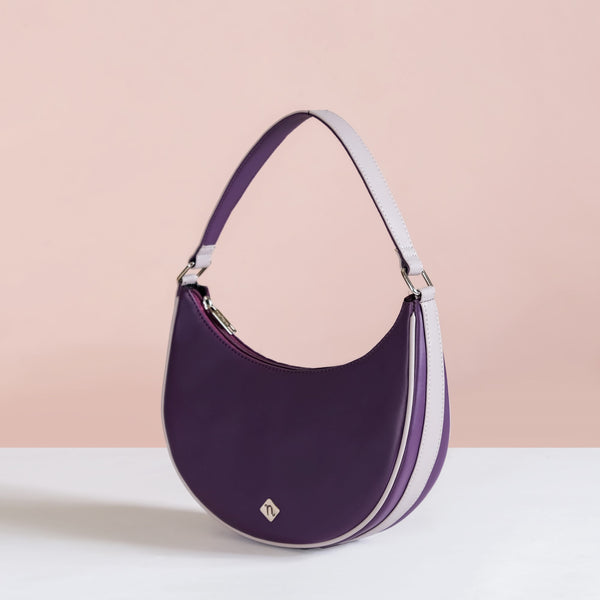 Chic Moon Shoulder Bag Purple