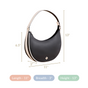 Sleek Urbanite Black Moon Handbag