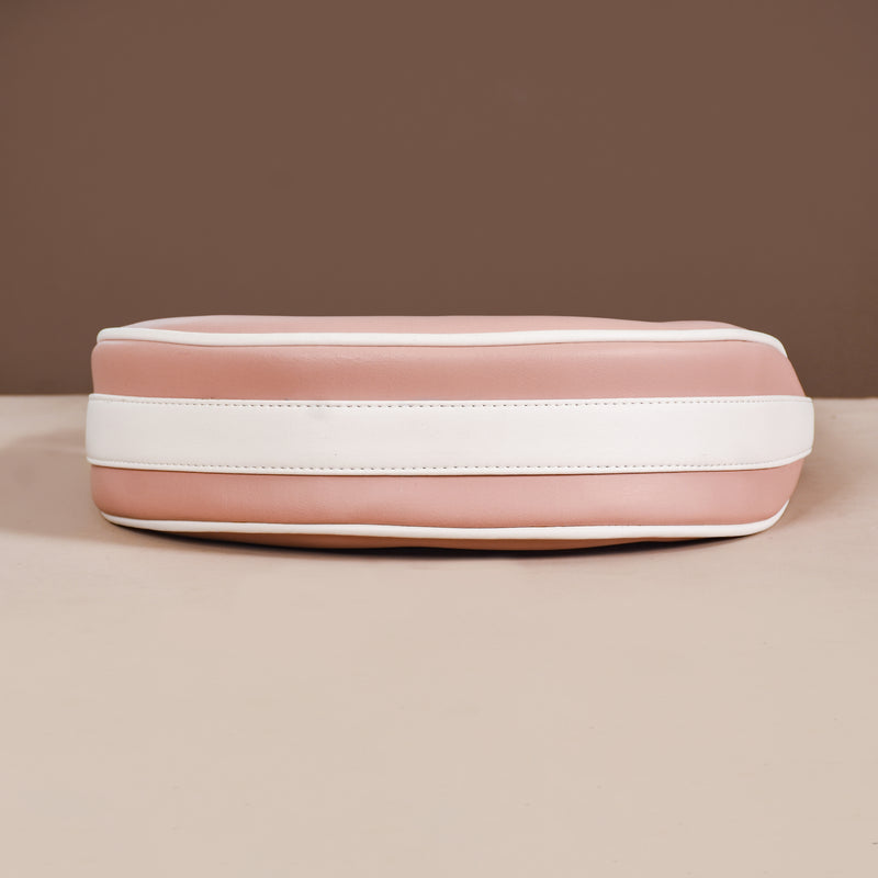 Peachy Glam Half Moon Bag