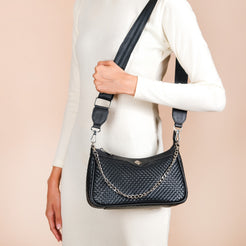 Lusso Black Sling Handbag