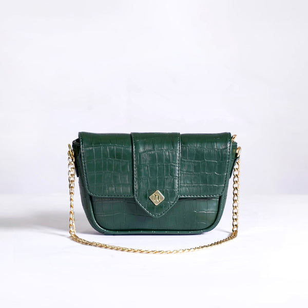 Croco Go-To Outing Bag Green