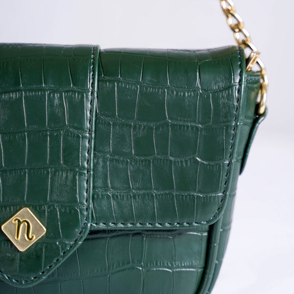 Croco Go-To Outing Bag Green