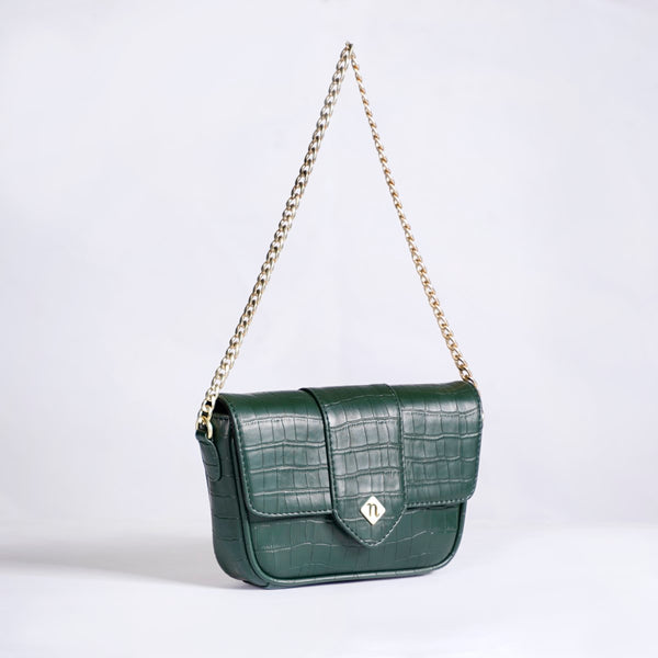 Croco Go-To Outing Bag Green