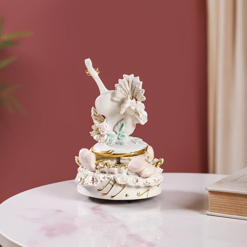 Musical Love Decor Showpiece White