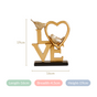 Love Birds Table Showpiece Gold