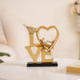 Love Birds Table Showpiece Gold