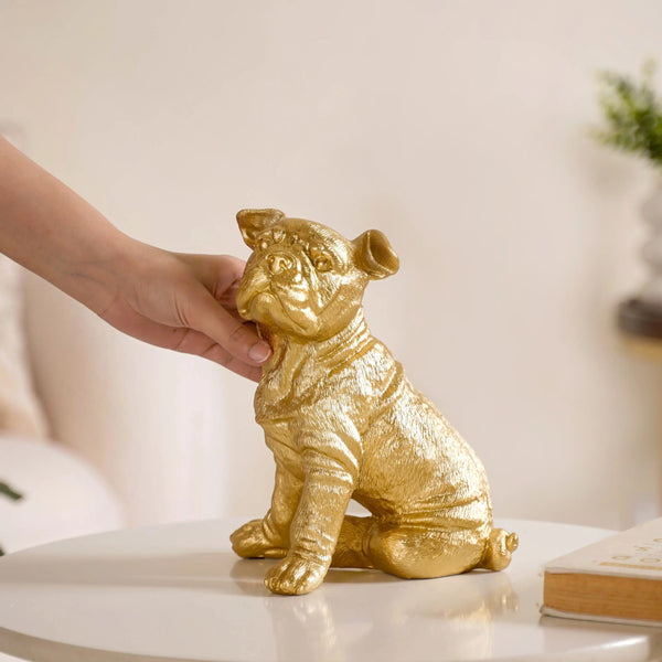 Dog Showpiece Gold Large