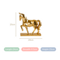 Modern Geometric Horse Decor Gold