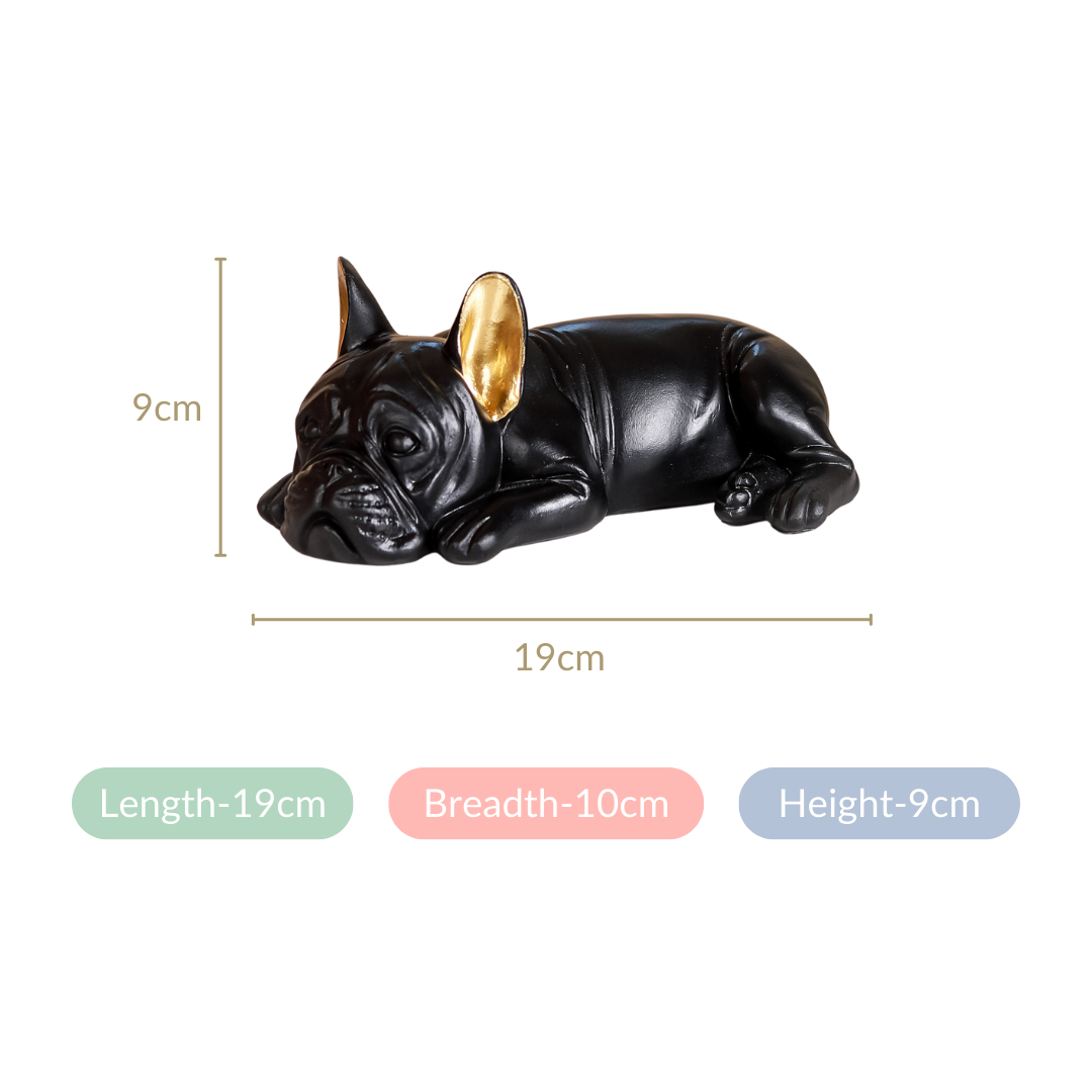 The Only Roses Everlasting Preserved Rose French Bulldog Figure Keychain