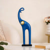 Sleek Elephant Figurine For Decor Blue
