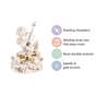 Music Box Rotating Love Decor Showpiece White