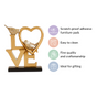 Love Birds Table Showpiece Gold